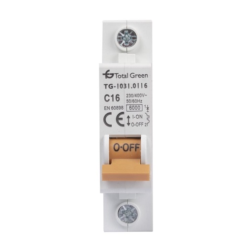 [P005842] Disjunctor electric modular Total Green 1P 16A 6kA, curbă C