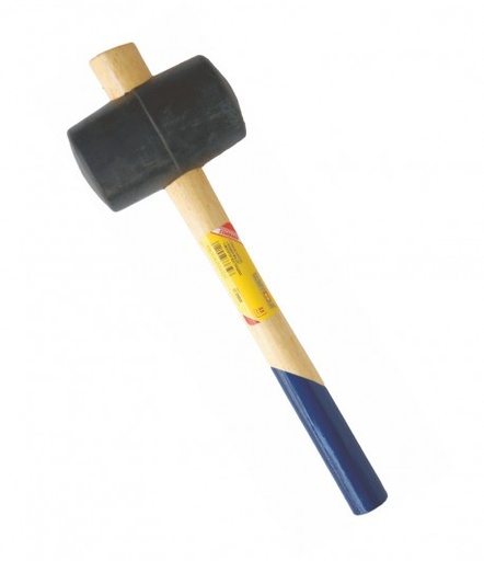 [P002712] Ciocan din cauciuc, negru, Ø 68 mm, 900 gr