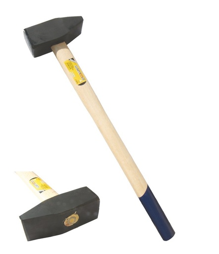 [P006362] Baros forjat coadă de lemn, 5 kg