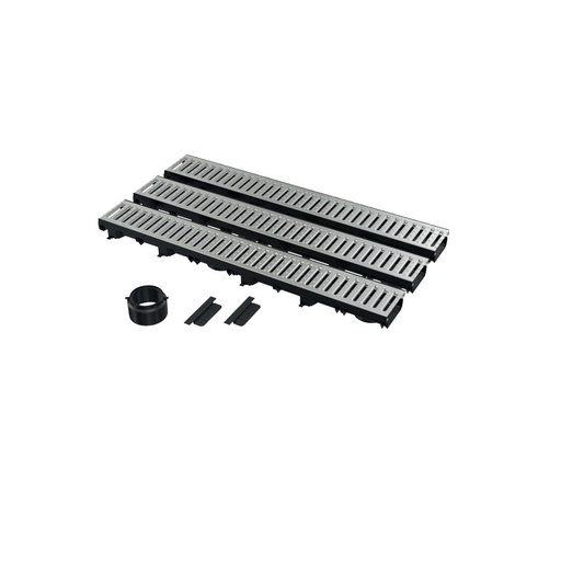 [P004144] Set pentru garaj AVZ112-G102 – 3 metri (2× capace de blocare, 1× racord pentru conectare la scurgere DN110)