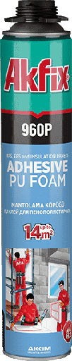 [P010091] Adeziv/Spumă Akfix 960P pentru termosistem EPS si XPS aplicare pistol, 750 ml