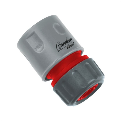 [P009410] Conector cupla rapida furtun gradina, 1/2", ABS, PP, bulk, stop decuplare, Dedra