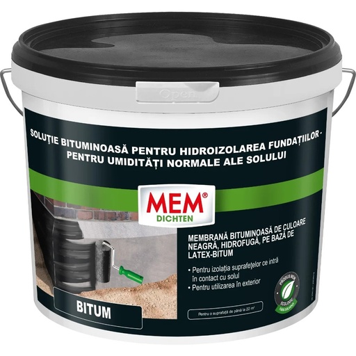 [P008692] Soluție bituminoasă Bostik Mem pentru hidroizolație fundații, 5 l