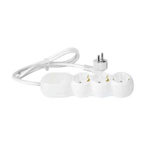 [P009118] Prelungitor electric alb 3680W, 3x1.5 mm² cu 3 prize, 3 ml