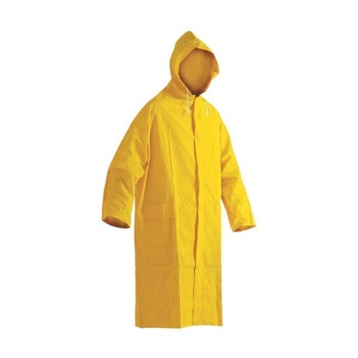 [P006972] Pelerina ploaie pvc galbena XXL