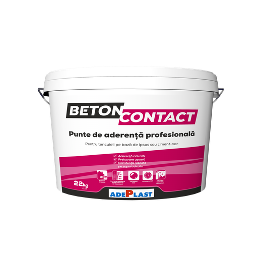 [P006083] Amorsă ADEPLAST Betoncontact pentru tencuială de interior și exterior, 22 kg