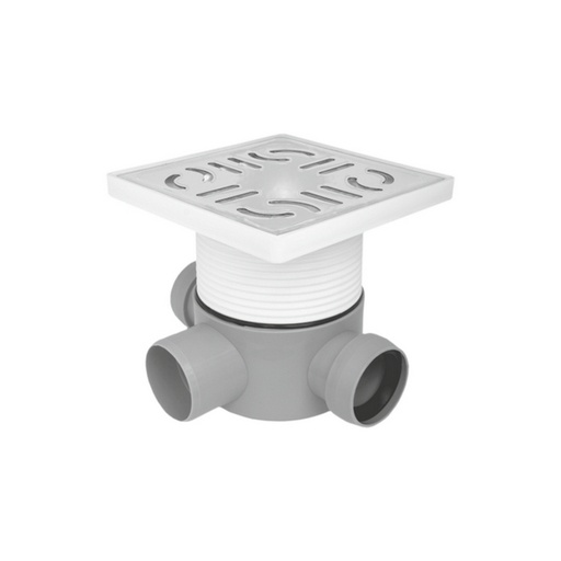 [P004710] Sifon pardoseala 2 int D40m m cu gratar inox iesire 50 Lz