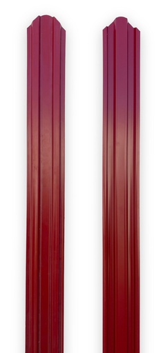 [P004680] Şipcă gard metalică, RAL 3011 roșu lucios-lucios,1500x90x0.4 mm