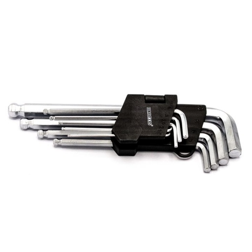 [P007330] Set 9 chei hexagonale lungi, CR-V 1.5-10 mm