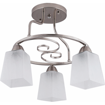 [P009317] Lustra Cristina Crom Satin+Alb 3Xe27 60W