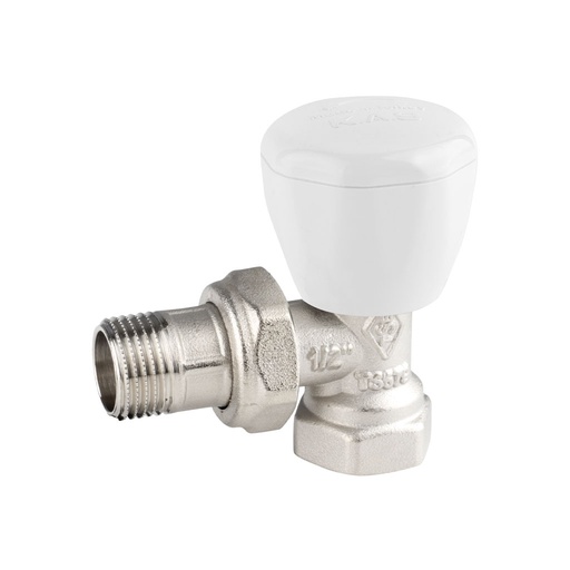 [P007369] Set robineți radiator colţar tur-retur, 1/2” 
