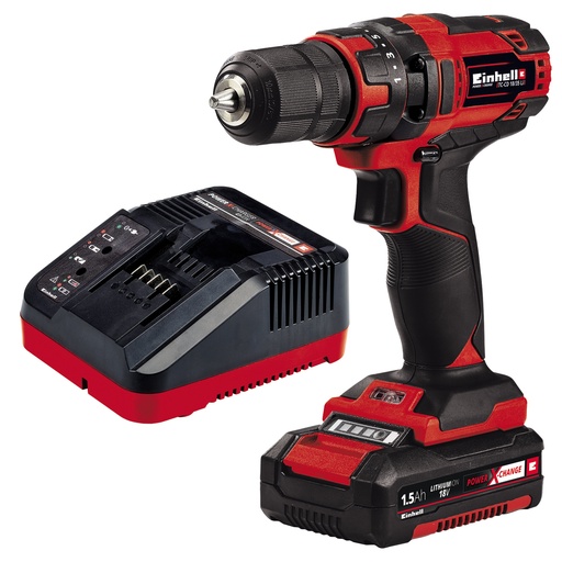 [P002999] Mașină de găurit și înșurubat cu acumulator Einhell TC-CD 18/35 Li, 18V, 1x1,5 Ah