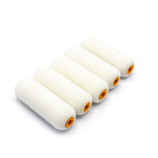 [P006897] Set 5 role burete trafalet superfin dens, rolă 100 mm, Ø 35 mm, tijă 6 mm