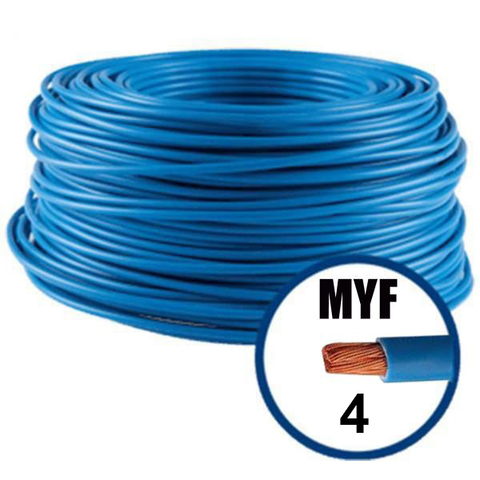 [P003876] Conductor electric MYF (H05V-K) 4 mmp, izolaţie PVC, albastru