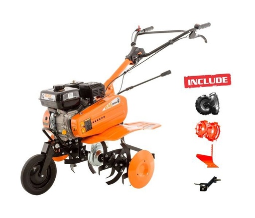 [ST_289374] Motosapă/motocultor DAC 7000ACC1+roti cauciuc 4.00-8+rariță ajustabilă+roti metalice 350 fară manicot+set contragreutăți 10kg