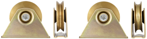 [P010514] Roata Aplica V cu suport si rulment D. 70 mm 100 kg