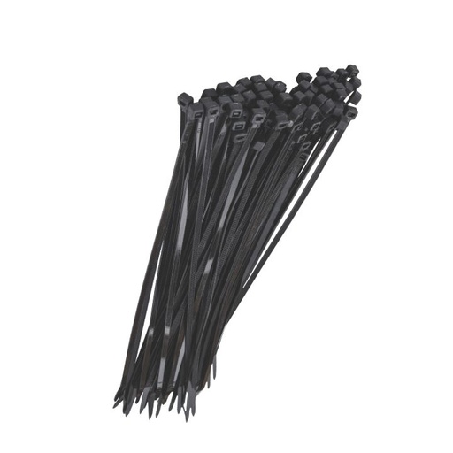 [P006723] Coliere plastic rezistente UV negre, 4.8x300 mm, 100 bucăți
