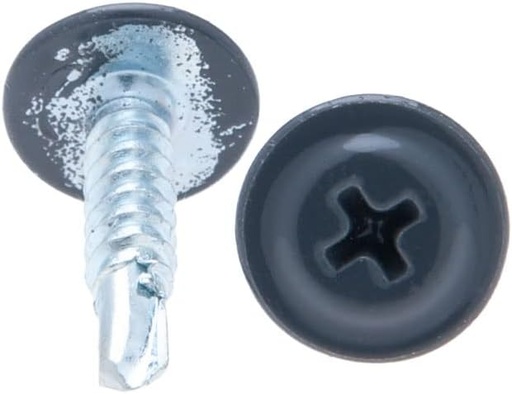 [P005551] Șurub RAL 7043 autoforant 4.2x16 mm, cu cap PH2 plat, 500 buc