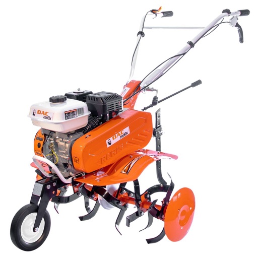[P009619] Motosapă/motocultor DAC 7000 K+roți cauciuc 4.00-8+rariță+set contragreutăți 10kg 7CP