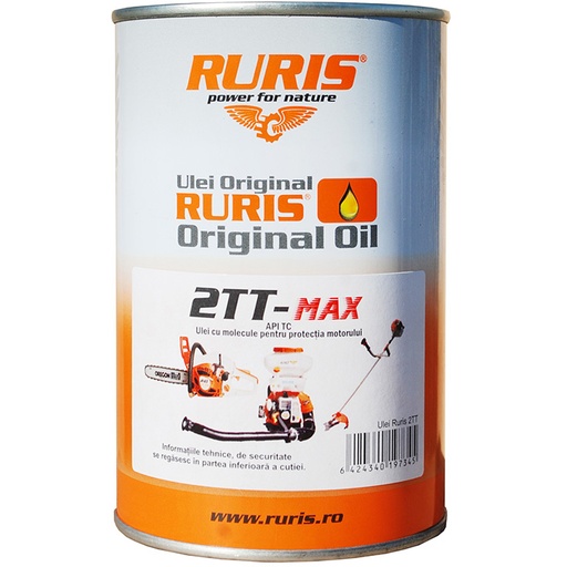 [P004116] Ulei pentru motoare in 2 timpi Ruris 2TT, 500 ml, compatibil cu atomizor, motocoasa si drujba cu motoare in 2 timpi