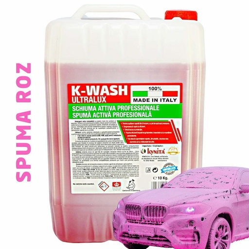 [P007897] Spuma Activa Profesionala K-WASH ULTRALUX ITALIA, spuma ROZ, 10Kg