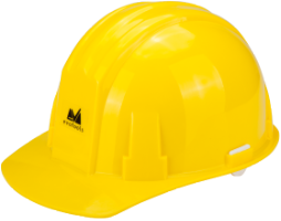 [P007429] Cască de protecţie culoare galbenă