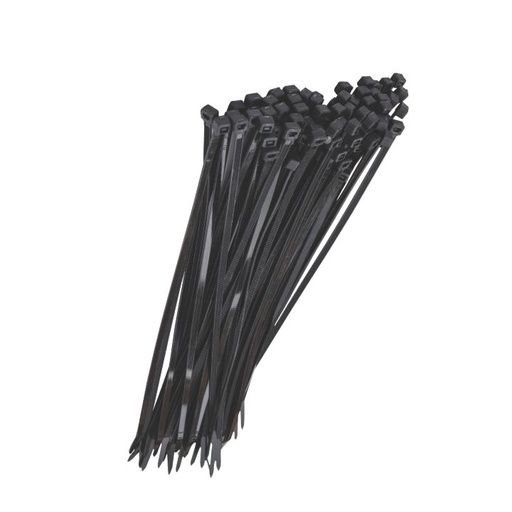 [P006719] Coliere plastic rezistente UV negre, 2.5x200 mm, 100 bucăți