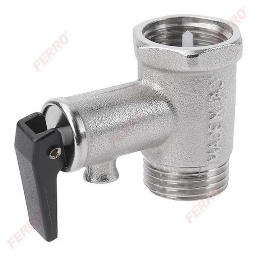 [P006255] Supapă de siguranță pentru boiler cu golire 1/2'' 3 bar