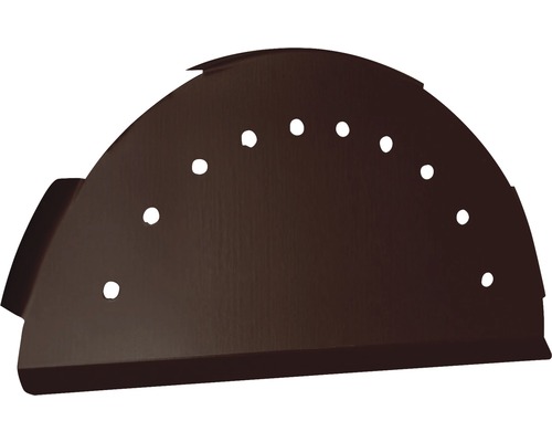 [P005334] Capac de coamă RAL8017 maro lucios pentru țiglă metalică 0.4x125 mm