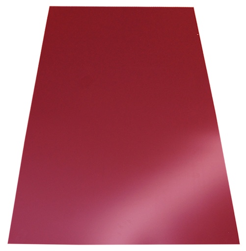 [P007449] Tablă lisă RAL 3011 roșu, 2000x100x0.3 mm