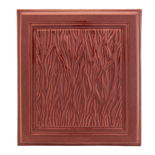 [ST_2552] Teracota maro placa medalion Stejar