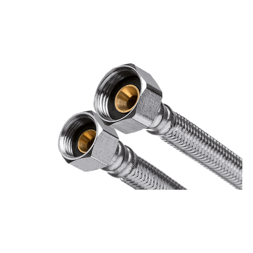 [P004181] Racord flexibil cu țesătură din inox D. 1/2-3/8x40 cm
