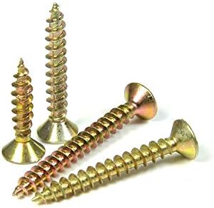 [ST_28501] Surub pentru PAL si lemn cap inecat 5,0x 80/60 PZ2 - Zn galben - 25 buc