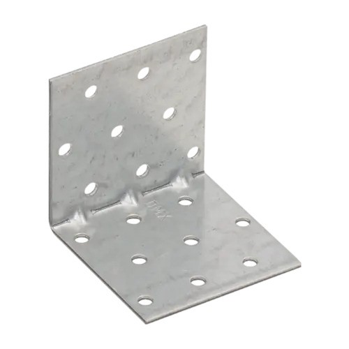 [P005123] Colțar/vinclu din oțel zincat perforat, 60x60x60x1.5 mm