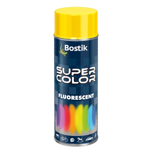 [P005421] Spray vopsea Bostik Bostik Color Universal, galben fluorescent interior/exterior, 400 ml