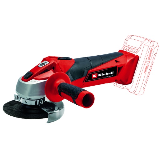 [P004937] Polizor unghiular fara fir Einhell PXC TC-AG 18/115 Li-Solo, diametru disc 115mm, 8500 rpm, taiere max, 28 mm