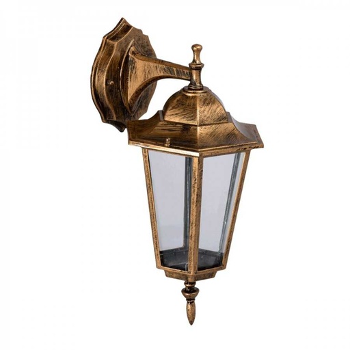 [P003512] Aplică felinar în jos Corona Antic E27 max. 1x60W, pentru exterior IP44, culoare mahon mat