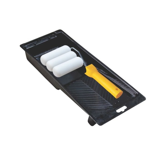 [P006894] Set trafalet cu 3 rezerve Ø 15 bază x100x6 mm și tavă 140x300 mm