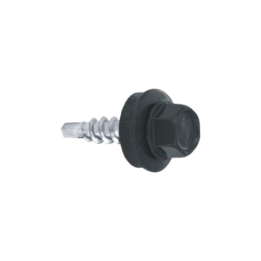 [P004275] Șurub autoforant cu cap HEX 4.8x20 mm, șaibă EPDM Ø14 mm, RAL 7016 prindere pe lemn, 250 bucăți