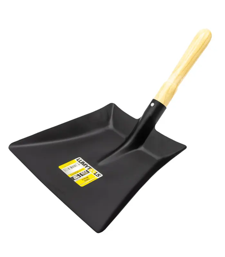 [P009185] Făraş metalic, mâner din lemn lăcuit, 22 cm