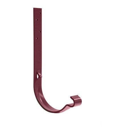 [P009935] Cârlig jgheab metalic RAL 3005 vișiniu, lungime 16 cm, Ø 125 mm