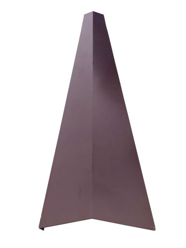 [P006067] Șorț de jgheab RAL 8017 maro pentru țiglă metalică, 0,4x178x2000 mm