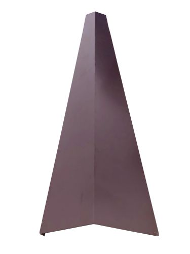 [ST_28418] Șorț de jgheab RAL 8017 maro pentru țiglă metalică, 0,4x178x2000 mm