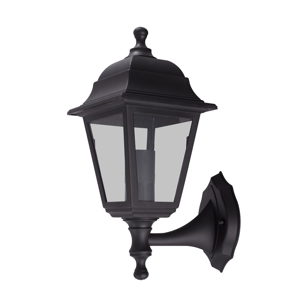 Aplică felinar în sus Faust E27 max. 1x60W, pentru exterior IP44, negru