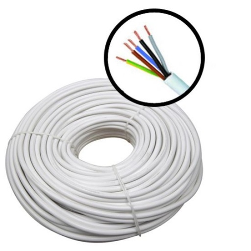 [P010201] Cablu electric MYYM (H05VV-F), 5x2.5 mmp, izolație PVC