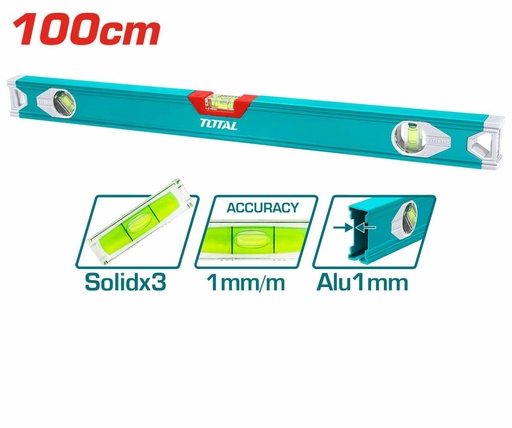 [P010430] Nivelă din aluminiu, 100 cm, 3 bule