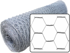 [P006327] Plasă rabitz zincată hexagonală 0.8 mm 1x25 ml