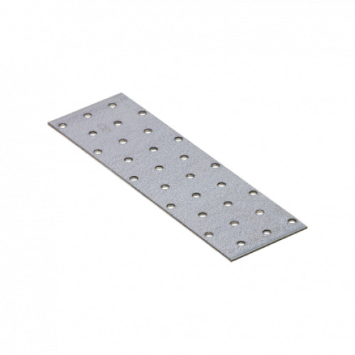[P008220] Placă perforată plată din otel zincat pentru de constructii lemn, 200x60x2 mm