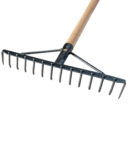 [P007628] Greblă 14 dinți tip cui fără coadă, 350 mm