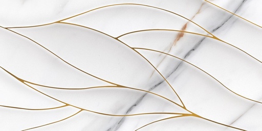 [P009425] STATUARIO, Medalion faianta, contur gold,  50x25 cm